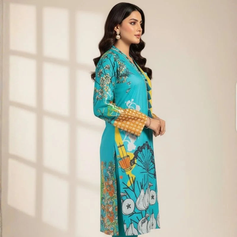 Swiss Lawn 1-Piece Shirt for Women | Trending All-Over Print | Unstitched NB Collection Shop