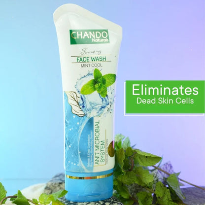 Face Wash | Chando Naturals Mint Cool Anti-Microbial Face Wash 100ml Daily Cleanser for Oily and Acne-Prone Skin NB Collection Shop
