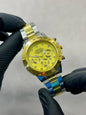 Men's Golden Chronograph Watch - 32mm Luxury Stainless Steel Timepiece NB Collection Shop