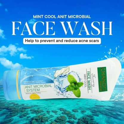 Face Wash | Chando Naturals Mint Cool Anti-Microbial Face Wash 100ml Daily Cleanser for Oily and Acne-Prone Skin NB Collection Shop
