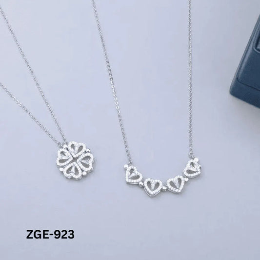 2 in 1 4 Leaf Clover Magnetic Necklace (ZGE-923) NB Collection Shop