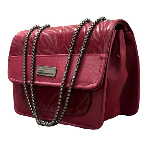 Luxury Women’s Shoulder Bag in Maroon Faux Leather for Casual, Work, and Formal Use NB Collection Shop