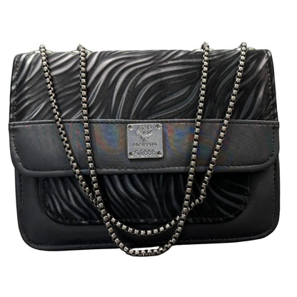 Luxury Women’s Shoulder Bag in Charcoal Black Faux Leather for Casual, Work, and Formal Use NB Collection Shop