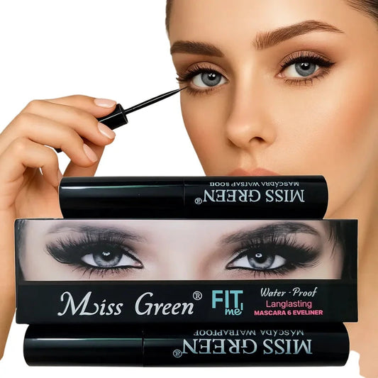 Miss Green FIT ME Waterproof Mascara & Eyeliner | 2-in-1 Long-Lasting Eye Makeup Duo NB Collection Shop