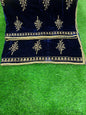 Luxurious Velvet Embroidered Shawl - 1 Pcs in Black, Blue, and Maroon NB Collection Shop