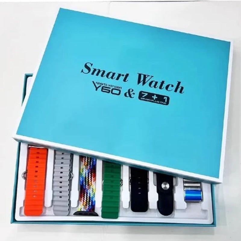 Y60 Smart Watch Ultra 7+1 Sports Edition | Full Touch Display Fitness Tracker NB Collection Shop