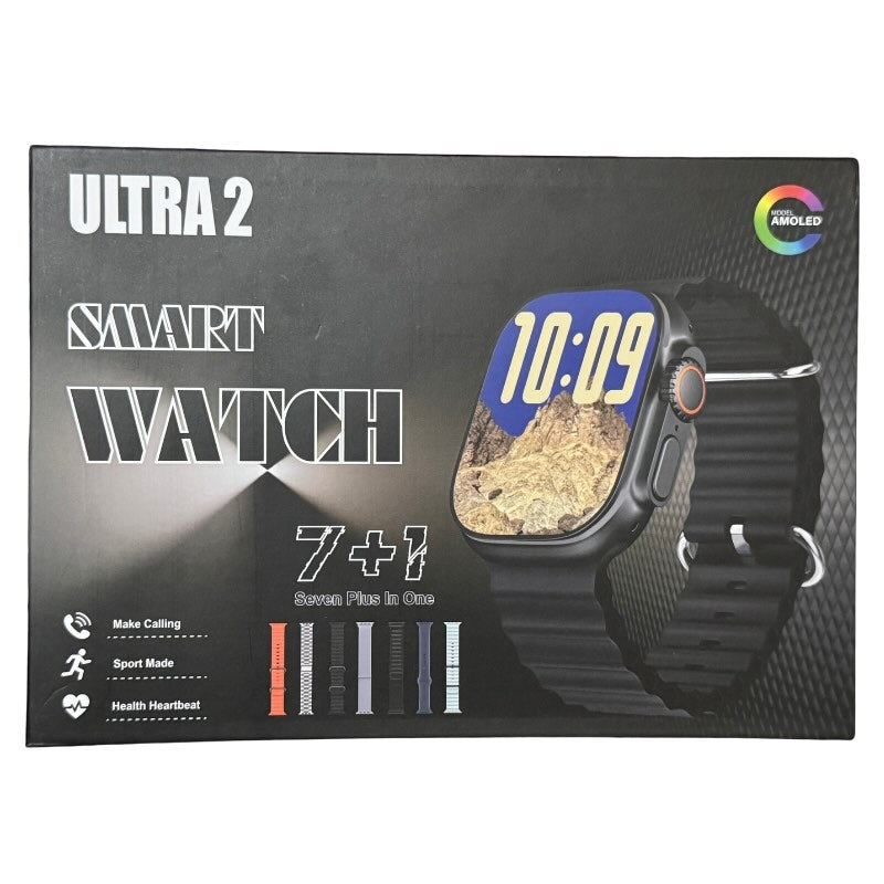Ultra 2 Smart Watch 7 Straps Edition | Bluetooth Call Fitness & Health Tracker NB Collection Shop