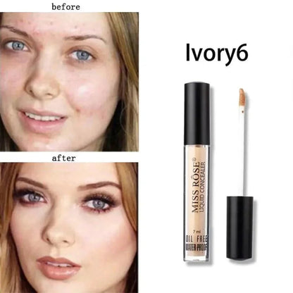 MISS ROSE Liquid Concealer | Ivory 6 | Waterproof High-Coverage Formula (5ml) NB Collection Shop