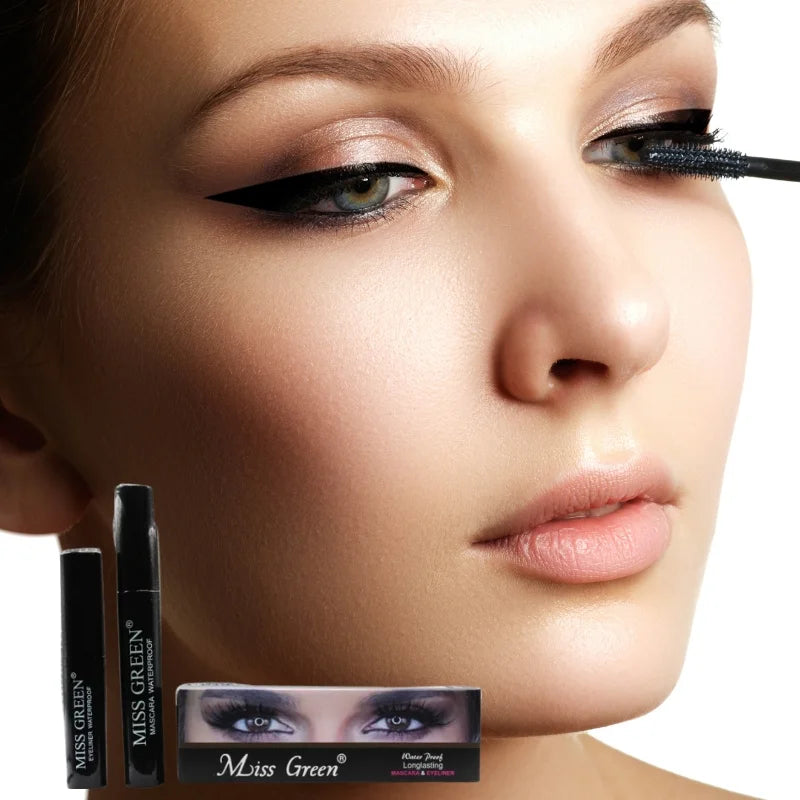 Miss Green FIT ME Waterproof Mascara & Eyeliner | 2-in-1 Long-Lasting Eye Makeup Duo NB Collection Shop