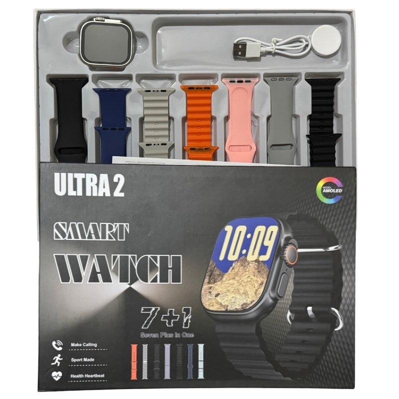 Ultra 2 Smart Watch 7 Straps Edition | Bluetooth Call Fitness & Health Tracker NB Collection Shop