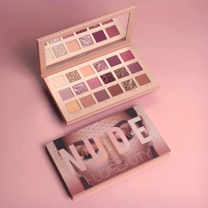 18 Colors Nude Eyeshadow Palette | Matte & Shimmer Pigmented Shades, Long-Lasting NB Collection Shop