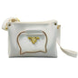 White Elegant Cat Handle Handbag for Girls & Ladies | Stylish Shoulder & Crossbody Bag with Gold Accents | Adjustable Strap NB Collection Shop
