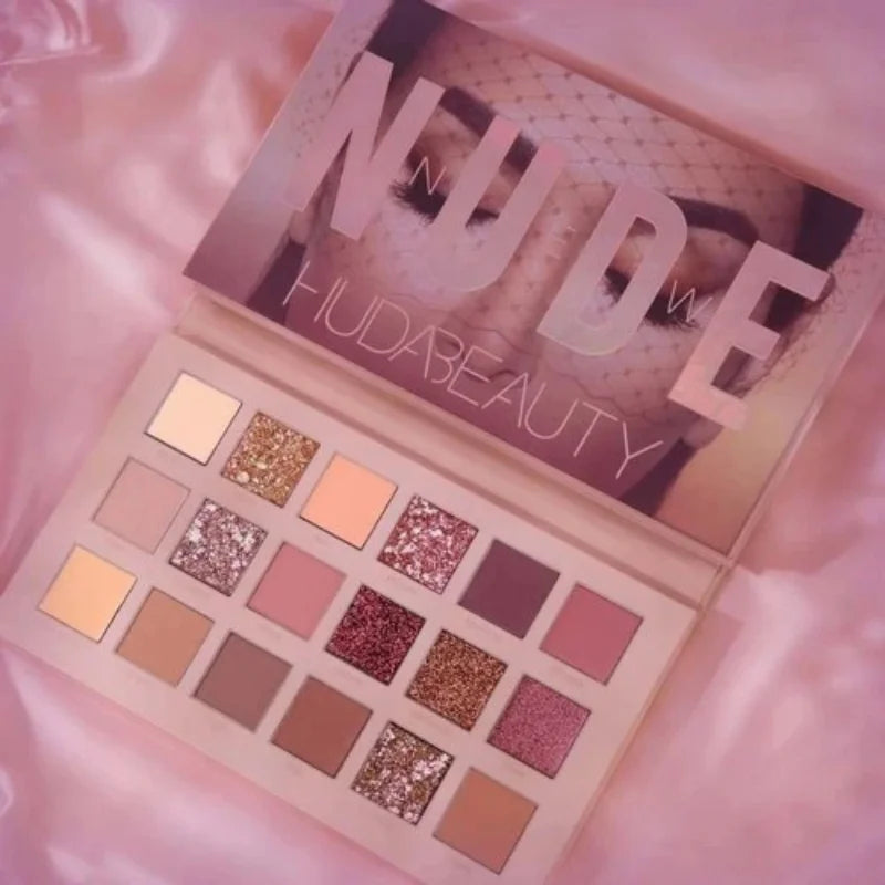 18 Colors Nude Eyeshadow Palette | Matte & Shimmer Pigmented Shades, Long-Lasting NB Collection Shop