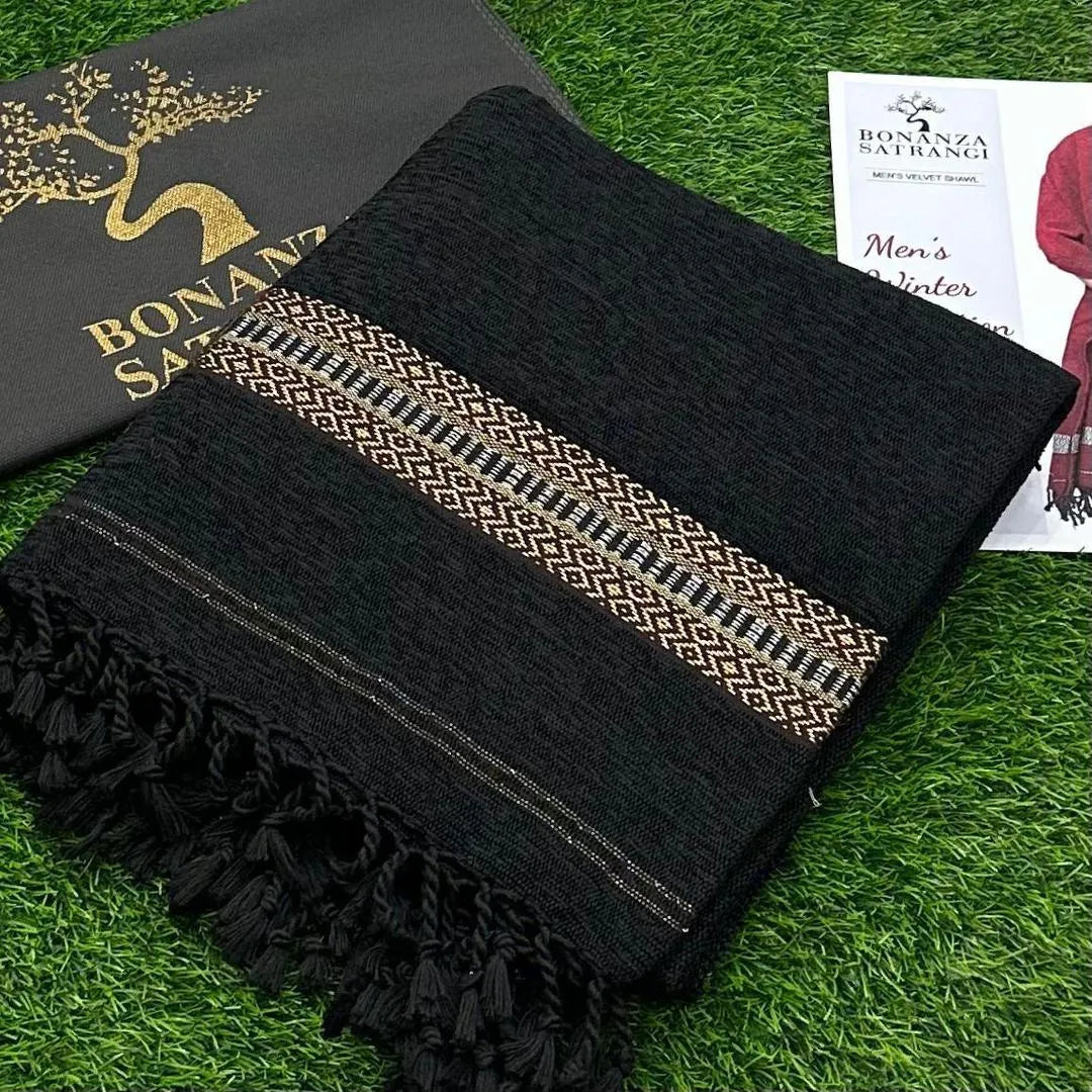 1 Pc Men's Velvet Plain Shawl NB Collection Shop