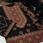 3 Pcs Women's Unstitched Embroidered Suit NB Collection Shop