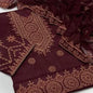 3 Pcs Women's Unstitched Embroidered Suit NB Collection Shop
