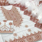 3 Pcs Women's Unstitched Embroidered Suit NB Collection Shop