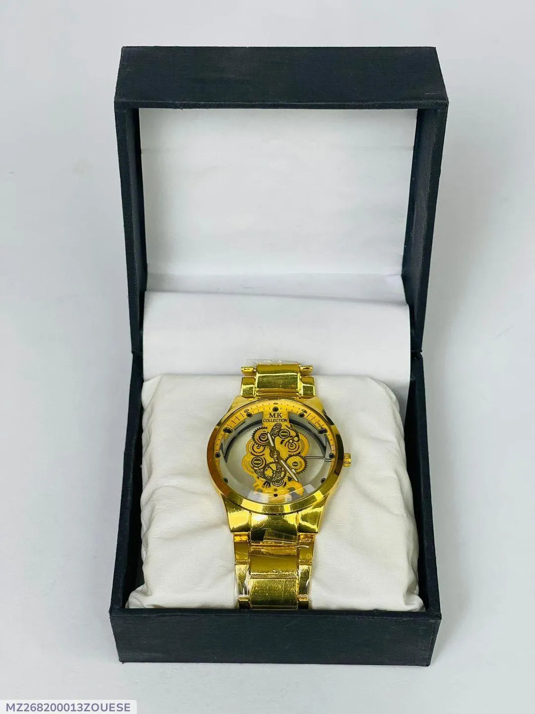 Men's Luxury Watch - 1 Pc Stainless Steel Chain Strap in Black and Golden NB Collection Shop