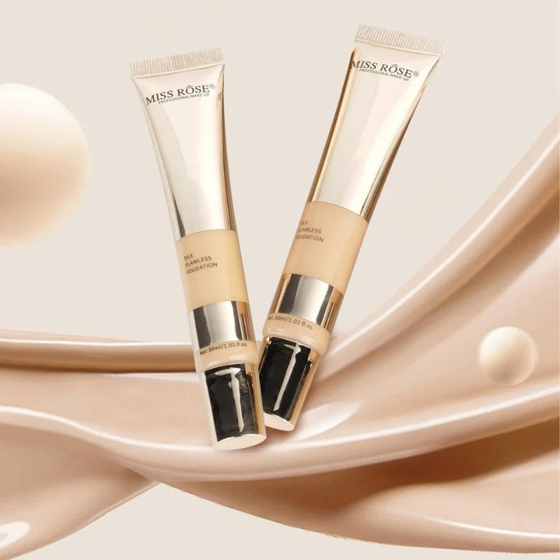 Beige 3 | Miss Rose Silk Flawless Foundation | Long-Lasting Lightweight Liquid Foundation with Natural Radiant Finish NB Collection Shop
