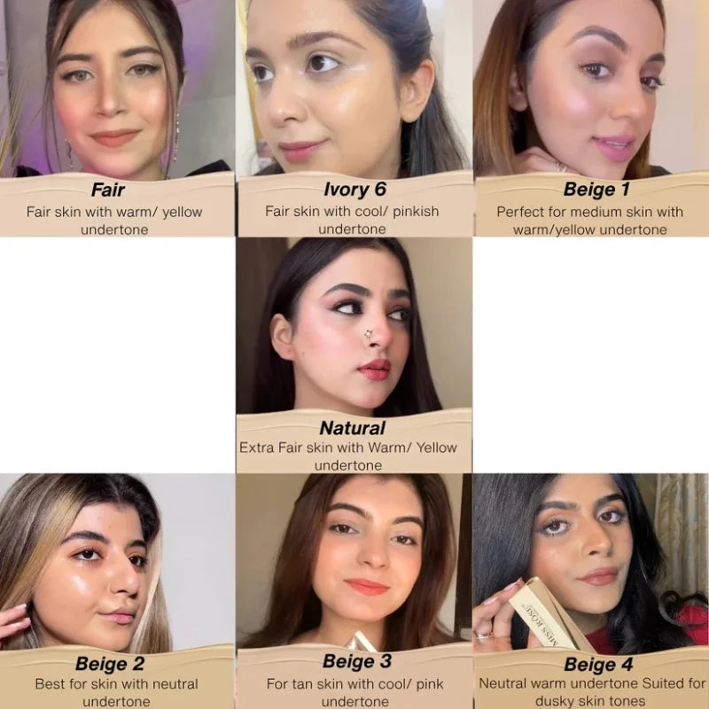 Ivory 6 | Miss Rose Silk Flawless Foundation | Long-Lasting Lightweight Liquid Foundation with Natural Radiant Finish NB Collection Shop