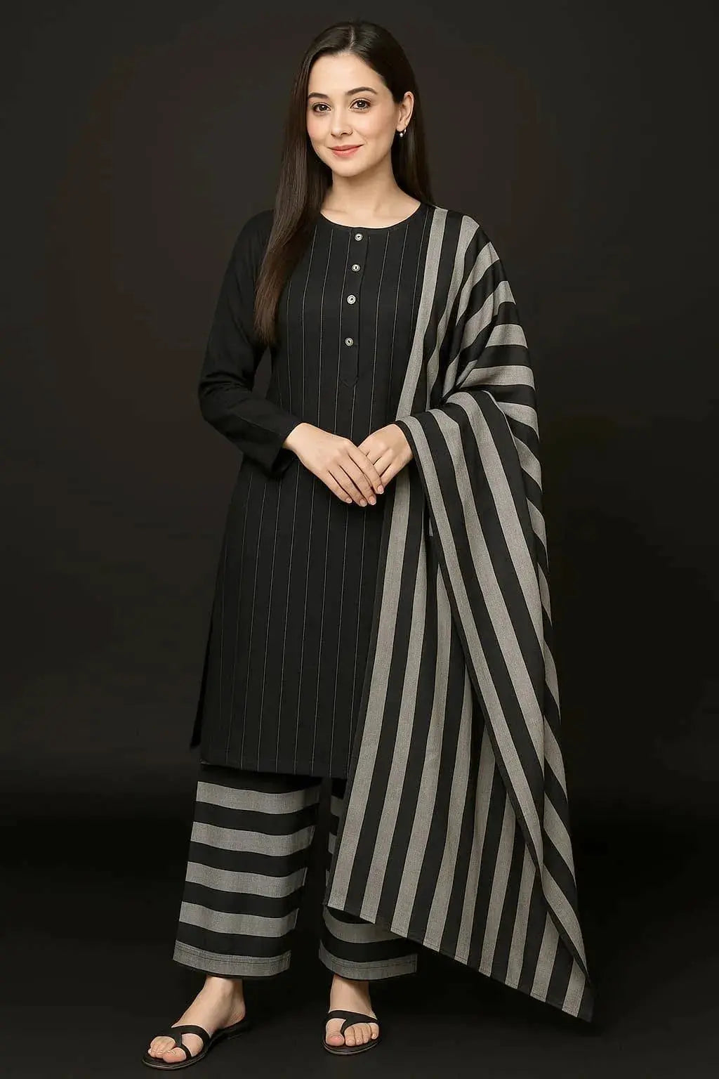3 Pcs Women's Unstitched Printed Suit NB Collection Shop