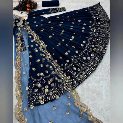 3 Pcs Women's Stitched Shamoz Silk Embroidered Maxi And Trouser NB Collection Shop