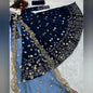 3 Pcs Women's Stitched Shamoz Silk Embroidered Maxi And Trouser NB Collection Shop