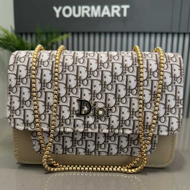 Beige | Dior Oblique Canvas & Leather Flap Clutch | Luxury Designer Handbag for Women NB Collection Shop