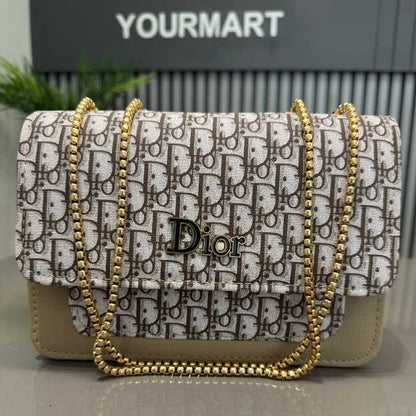 Beige | Dior Oblique Canvas & Leather Flap Clutch | Luxury Designer Handbag for Women NB Collection Shop