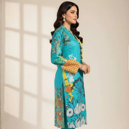 Swiss Lawn 1-Piece Shirt for Women | Trending All-Over Print | Unstitched NB Collection Shop