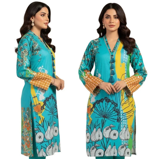 Swiss Lawn 1-Piece Shirt for Women | Trending All-Over Print | Unstitched NB Collection Shop