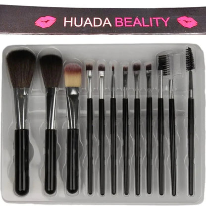 Huada Beauty Makeup Brush Set – 12-Piece Professional Makeup Tool Kit | Soft, High-Quality Synthetic Bristles NB Collection Shop
