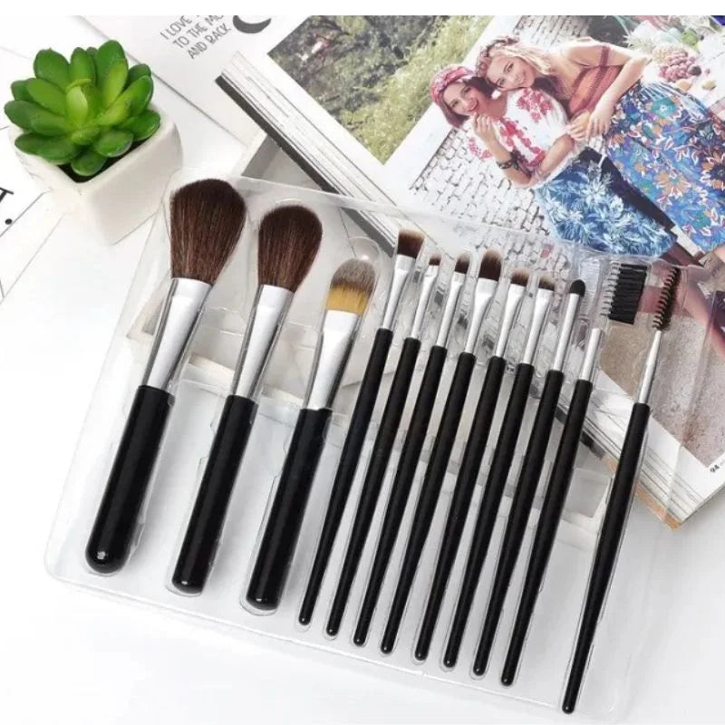 Huada Beauty Makeup Brush Set – 12-Piece Professional Makeup Tool Kit | Soft, High-Quality Synthetic Bristles NB Collection Shop