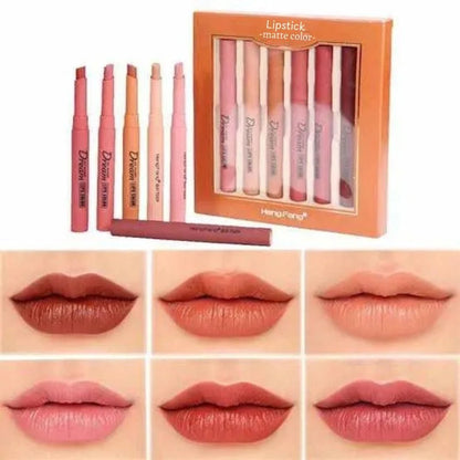 Hengfang Matte Dream Lipstick Set – 6-Piece Long-Lasting Nude Shades | Waterproof, Smooth Finish NB Collection Shop