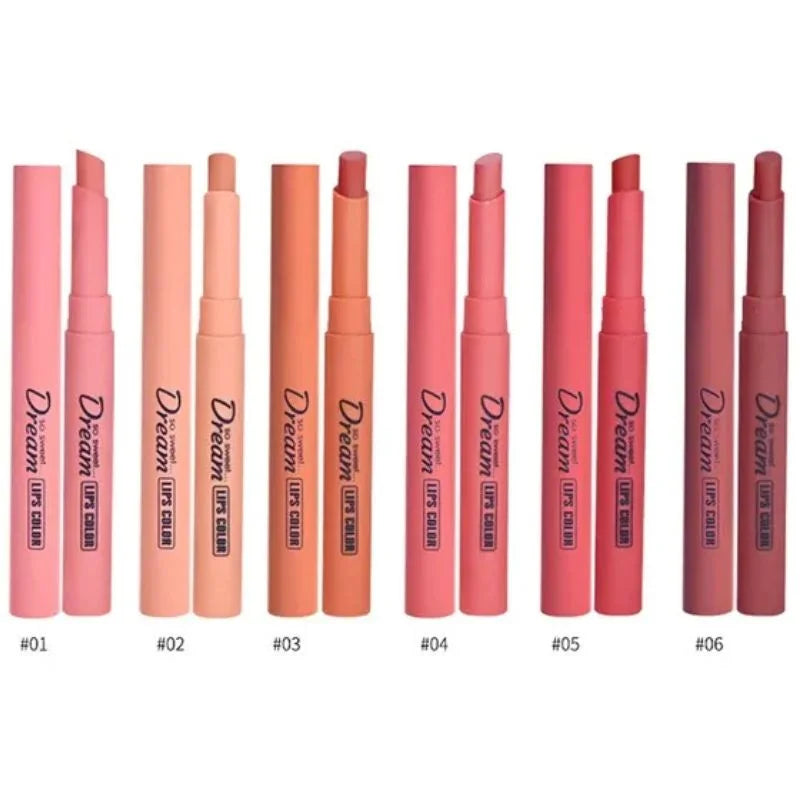 Hengfang Matte Dream Lipstick Set – 6-Piece Long-Lasting Nude Shades | Waterproof, Smooth Finish NB Collection Shop