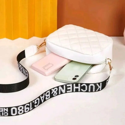 White Leather Handbag for Girls & Women | Stylish Shoulder & Crossbody Bag | Daily Use & Gift NB Collection Shop