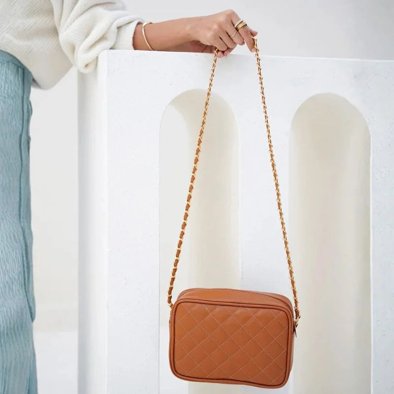 Brown  Leather Handbag for Girls & Women | Stylish Shoulder & Crossbody Bag | Daily Use & Gift NB Collection Shop