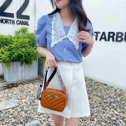 Brown  Leather Handbag for Girls & Women | Stylish Shoulder & Crossbody Bag | Daily Use & Gift NB Collection Shop