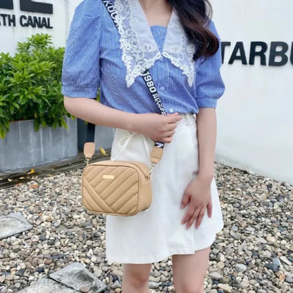 Aura Cream Leather Handbag for Girls & Women | Stylish Shoulder & Crossbody Bag | Daily Use & Gift NB Collection Shop