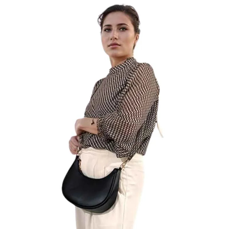 Black Luxury Fashion Hand Bag for Girls & Ladies | Stylish Shoulder & Crossbody Bag | Long Strap NB Collection Shop
