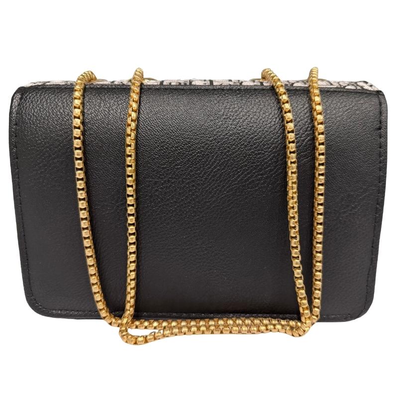 Black | Dior Oblique Canvas & Leather Flap Clutch | Luxury Designer Handbag for Women NB Collection Shop
