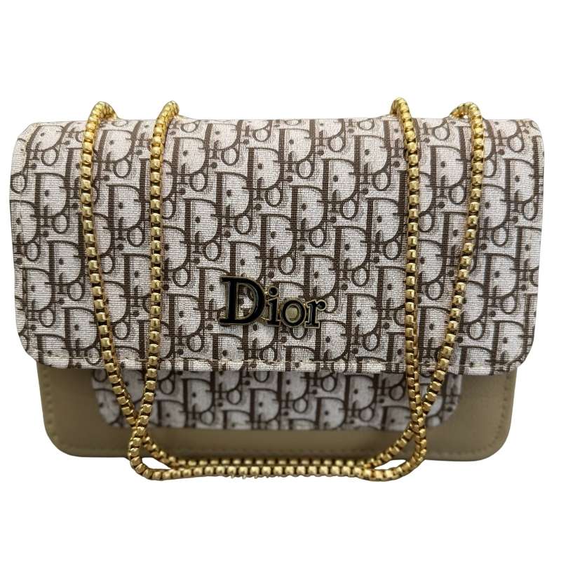 Beige | Dior Oblique Canvas & Leather Flap Clutch | Luxury Designer Handbag for Women NB Collection Shop