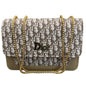 Beige | Dior Oblique Canvas & Leather Flap Clutch | Luxury Designer Handbag for Women NB Collection Shop