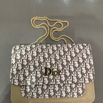Beige | Dior Oblique Canvas & Leather Flap Clutch | Luxury Designer Handbag for Women NB Collection Shop
