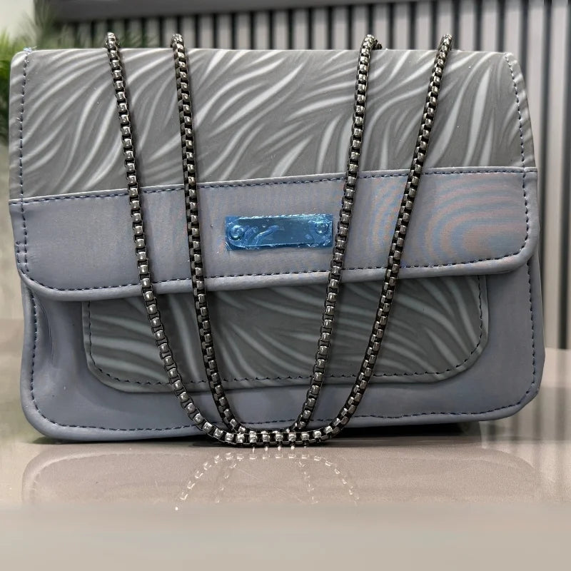 Luxury Women’s Shoulder Bag in Grey Faux Leather for Casual, Work, and Formal Use NB Collection Shop