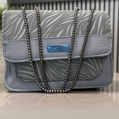 Luxury Women’s Shoulder Bag in Grey Faux Leather for Casual, Work, and Formal Use NB Collection Shop