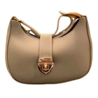 Crescent Leather Luxury Shoulder Bag for Women | Skin Color NB Collection Shop