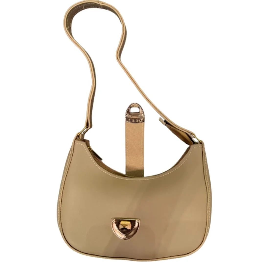 Crescent Leather Luxury Shoulder Bag for Women | Skin Color NB Collection Shop