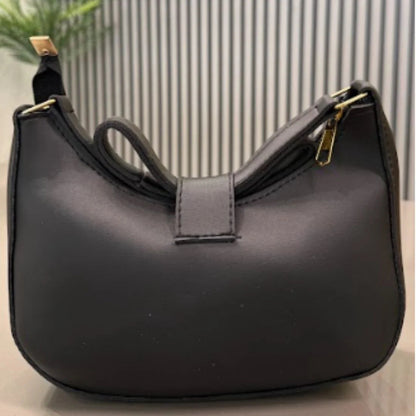Crescent Leather Luxury Shoulder Bag for Women | Black NB Collection Shop