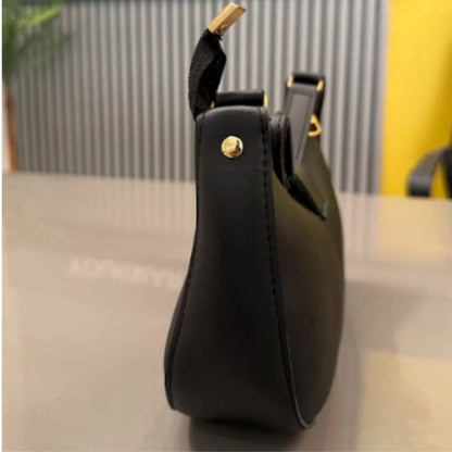 Crescent Leather Luxury Shoulder Bag for Women | Black NB Collection Shop